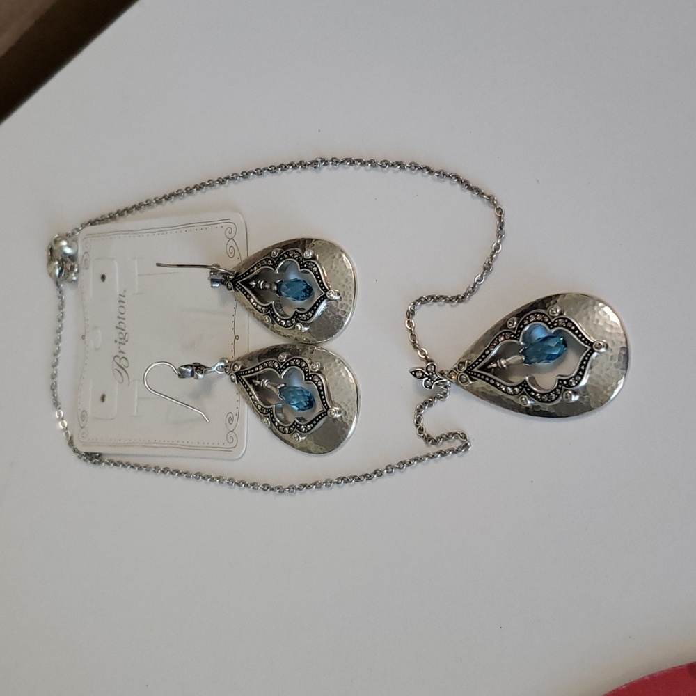 Brighton Brand New Sahara Drop French Wire Set (Blue) Women Jewelry Retired